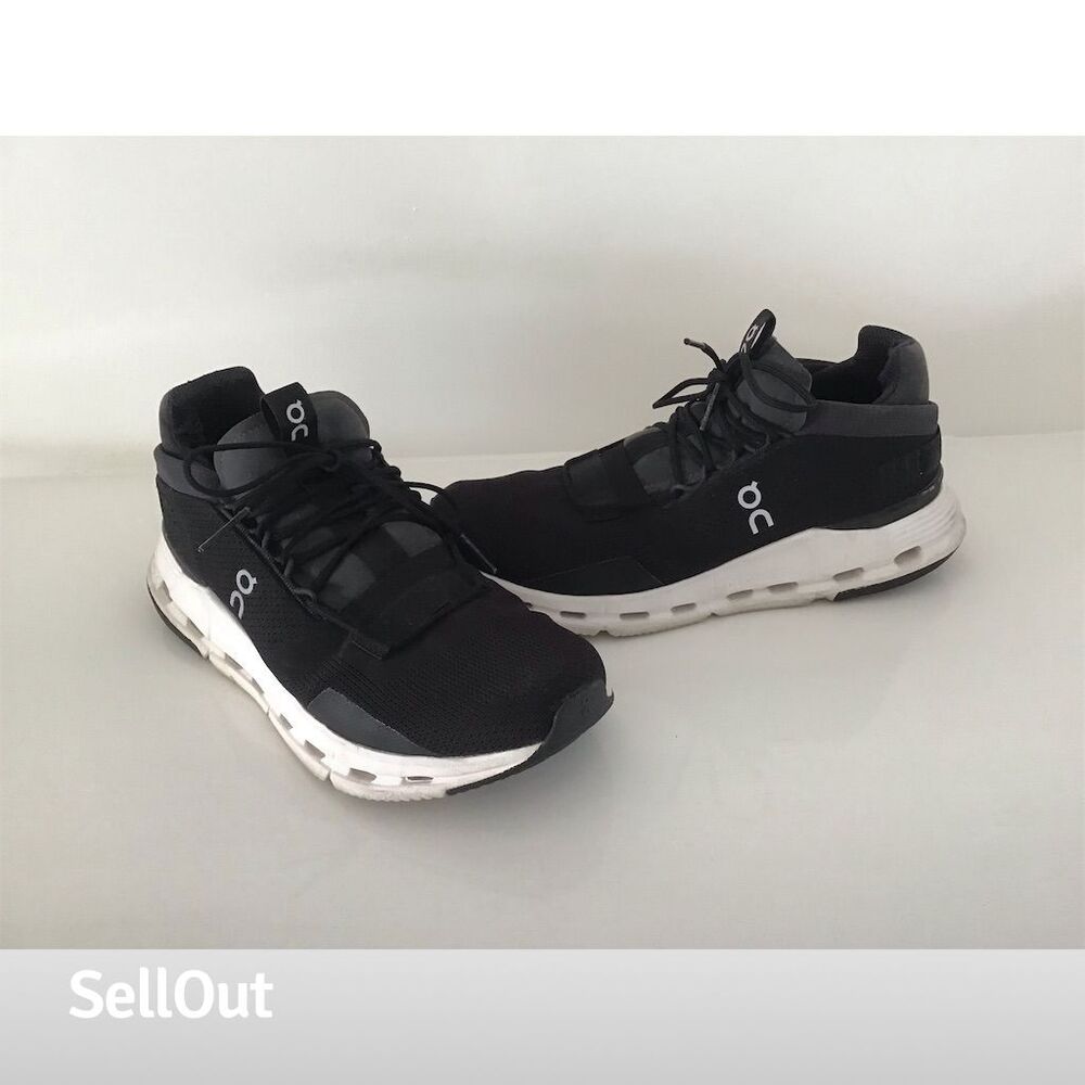 On Running Cloudnova Woman’s Sneakers Black Size 10 Athletic Shoes